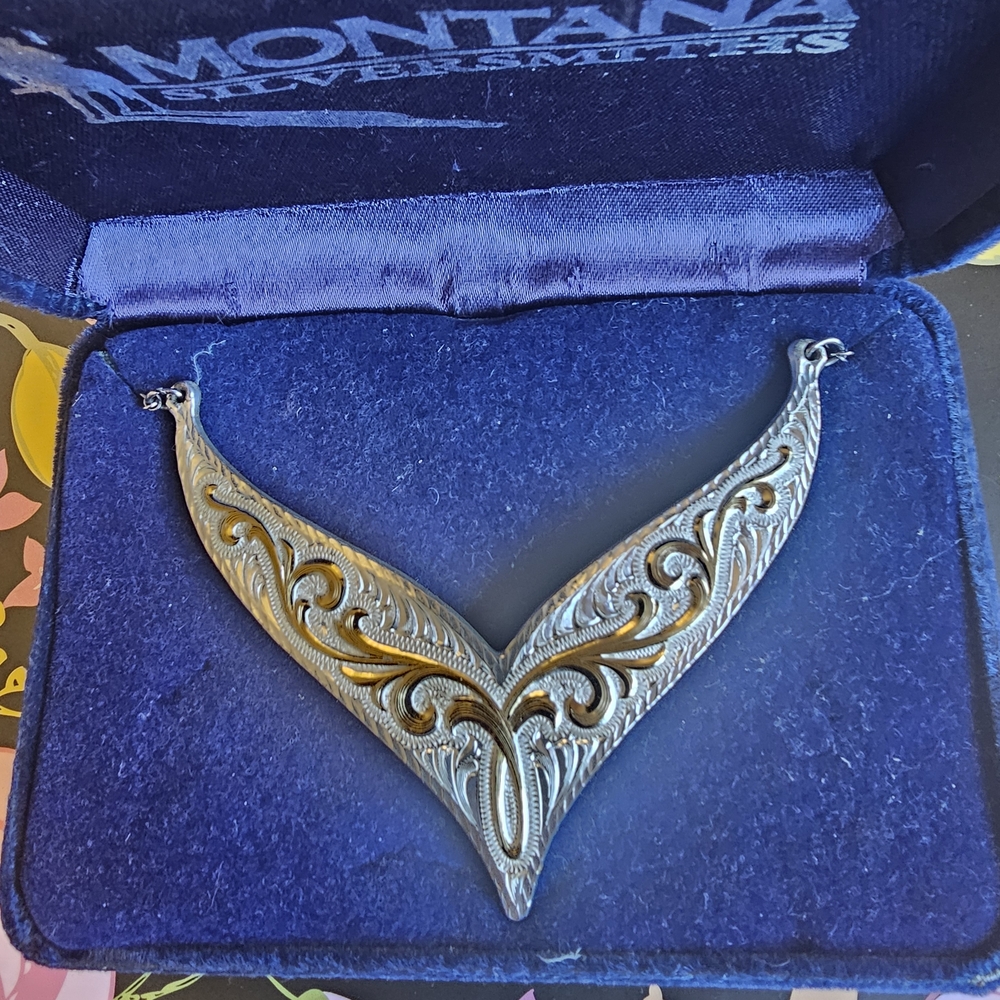 Montana Silversmiths Silver and Gold Necklace, Choker Length